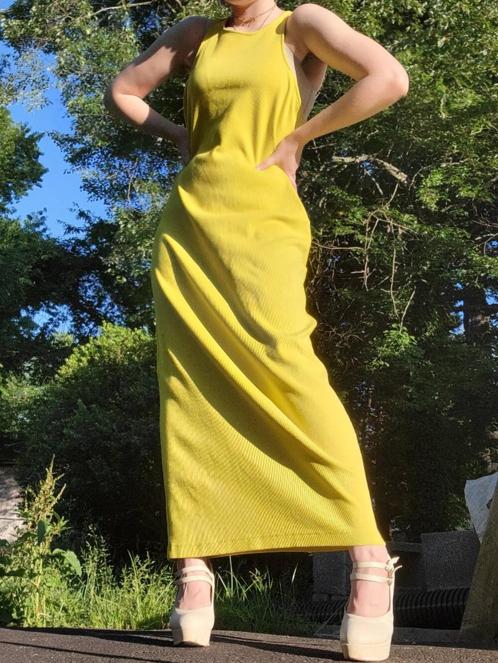 ₊˚🍈⊹ for days 140026W XXL maxi length tank dress ⋆🍈˚.